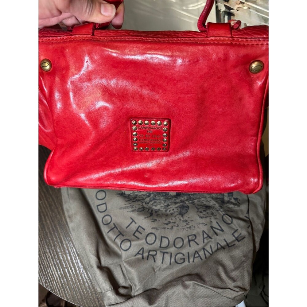 Campomaggi DIONE purse 
Medium briefcase 'Dione' in red leather - Picture 5 of 8